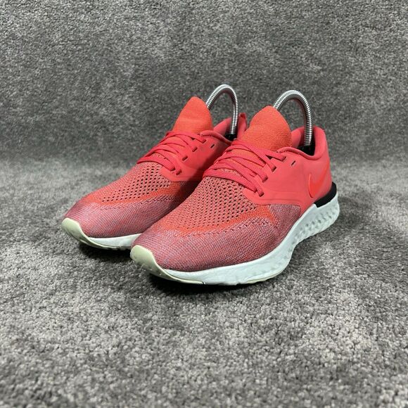 Nike Odyssey React 2 Flyknit AH1016-800 Women’s Size 7 Ember Glow Running Shoes - Picture 4 of 11